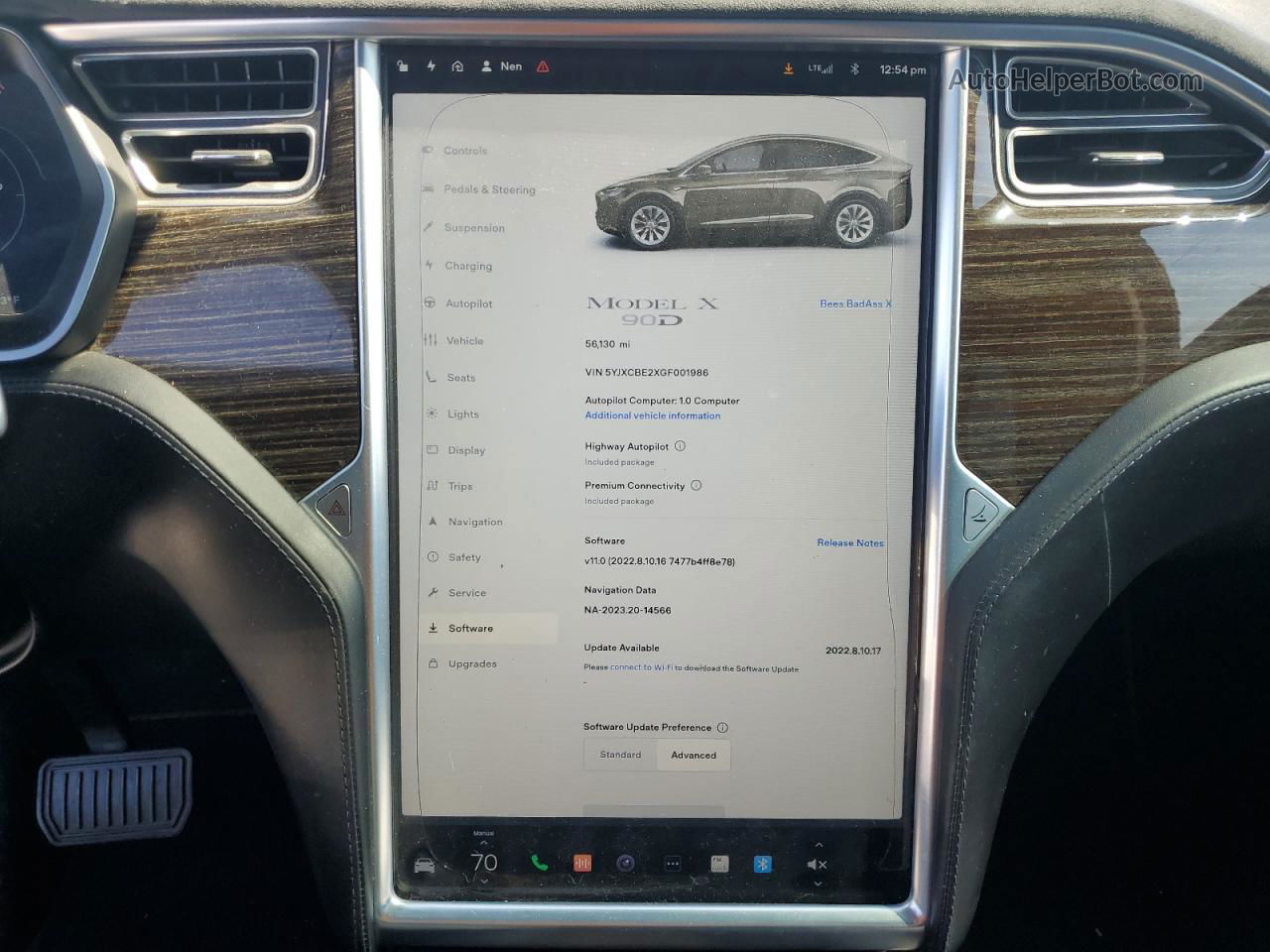 2016 Tesla Model X  Brown vin: 5YJXCBE2XGF001986