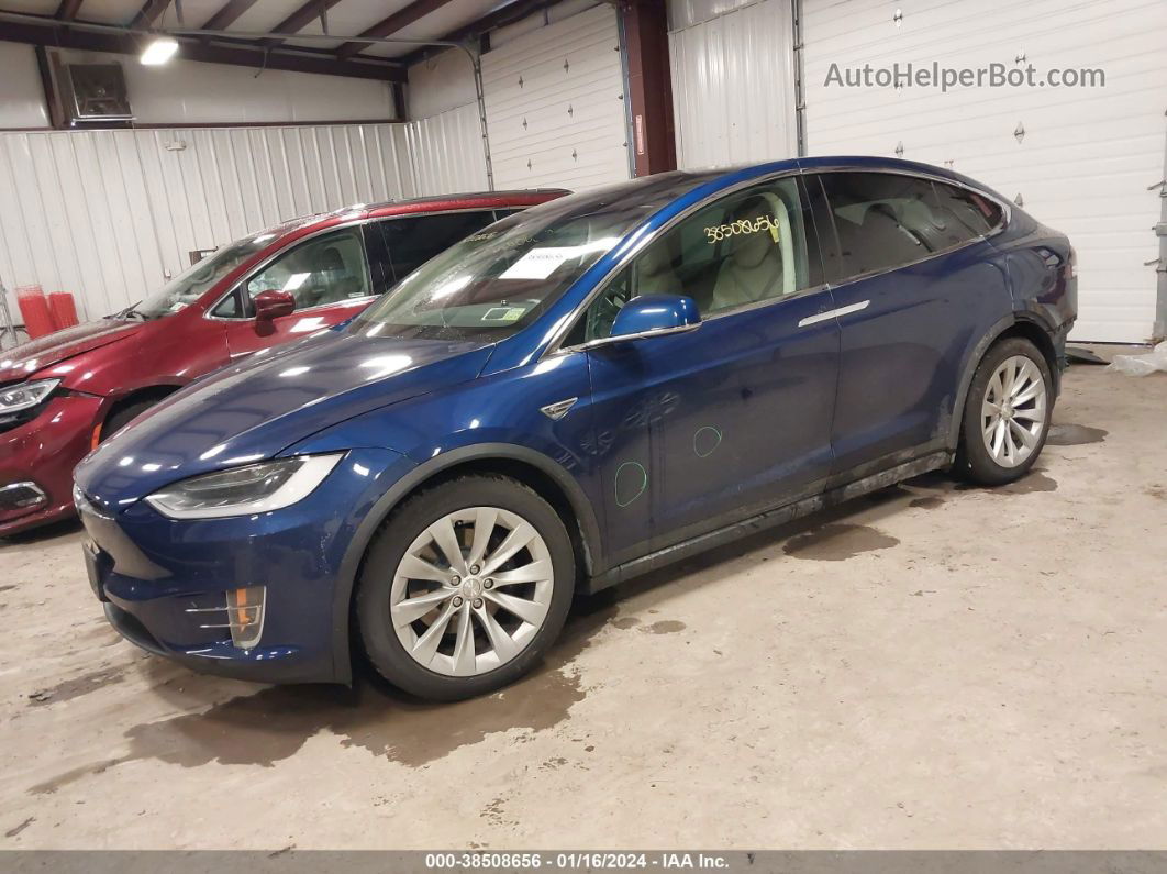 2016 Tesla Model X 60d/70d/75d/90d/p100d Синий vin: 5YJXCBE2XGF005052