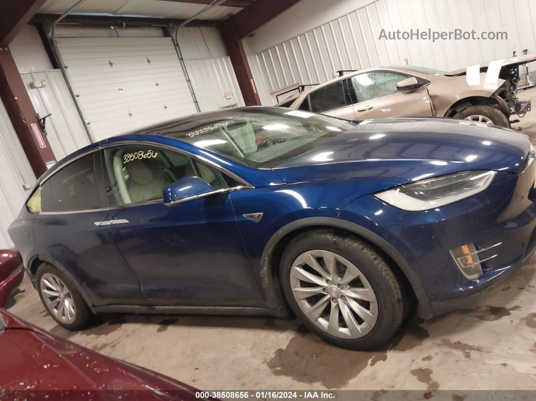 2016 Tesla Model X 60d/70d/75d/90d/p100d Blue vin: 5YJXCBE2XGF005052