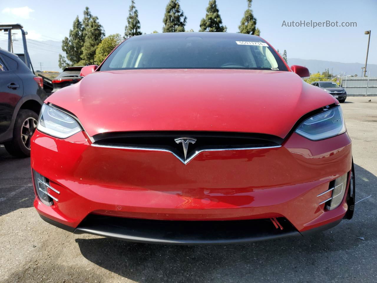 2018 Tesla Model X  Red vin: 5YJXCBE2XJF089042