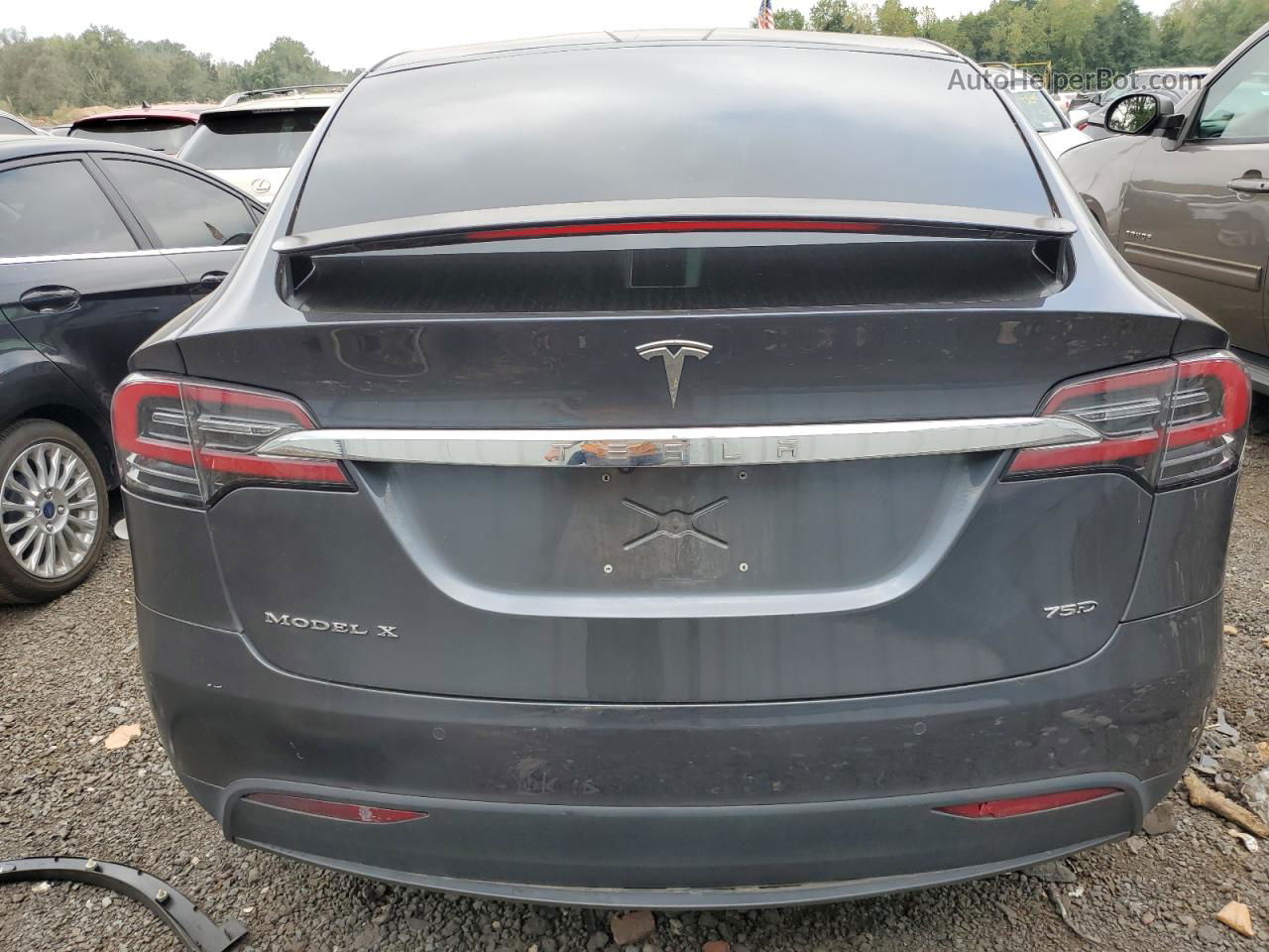 2018 Tesla Model X  Gray vin: 5YJXCBE2XJF089784