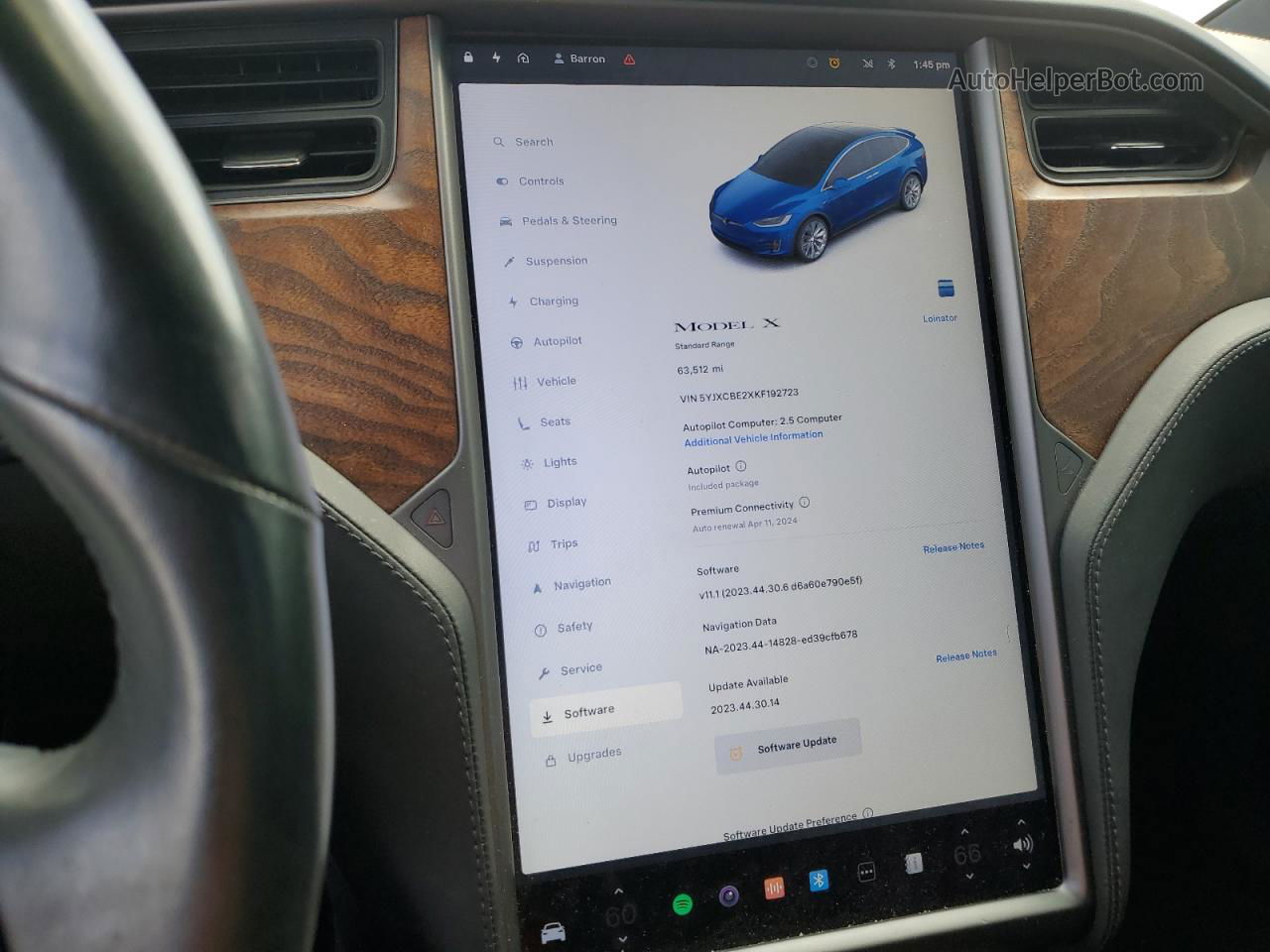 2019 Tesla Model X  Blue vin: 5YJXCBE2XKF192723