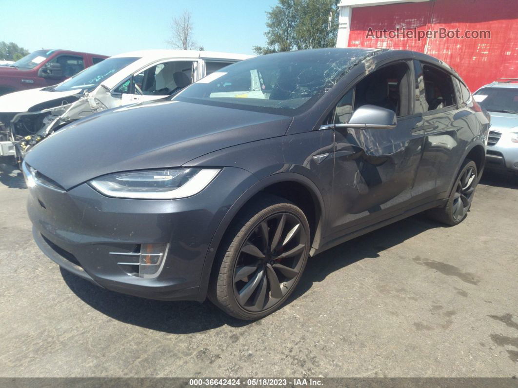 2016 Tesla Model X P90d/75d/p100d Gray vin: 5YJXCBE40GF001383