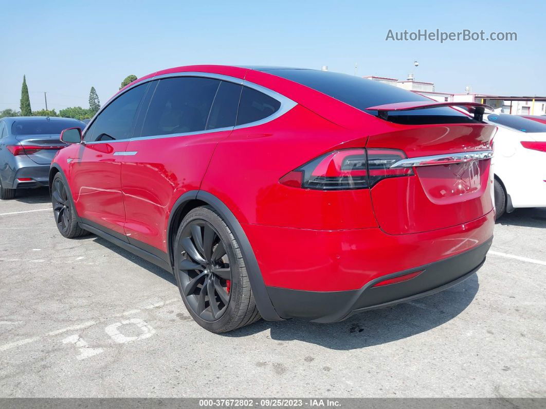 2016 Tesla Model X P90d/75d/p100d Red vin: 5YJXCBE40GF005143