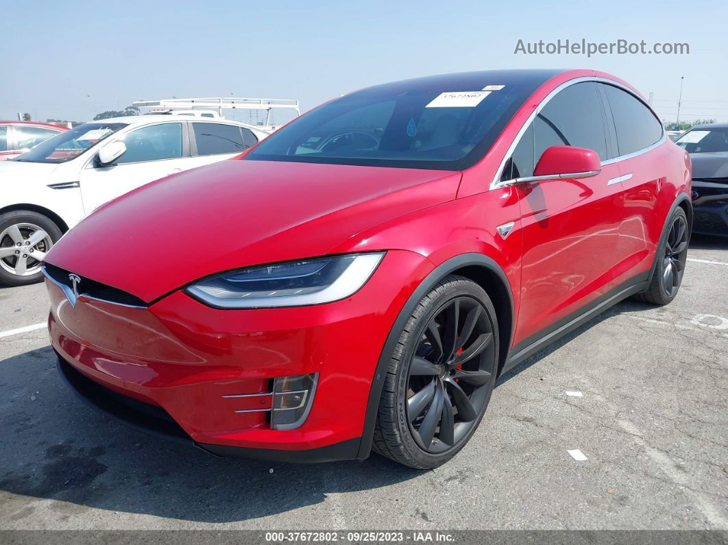 2016 Tesla Model X P90d/75d/p100d Red vin: 5YJXCBE40GF005143