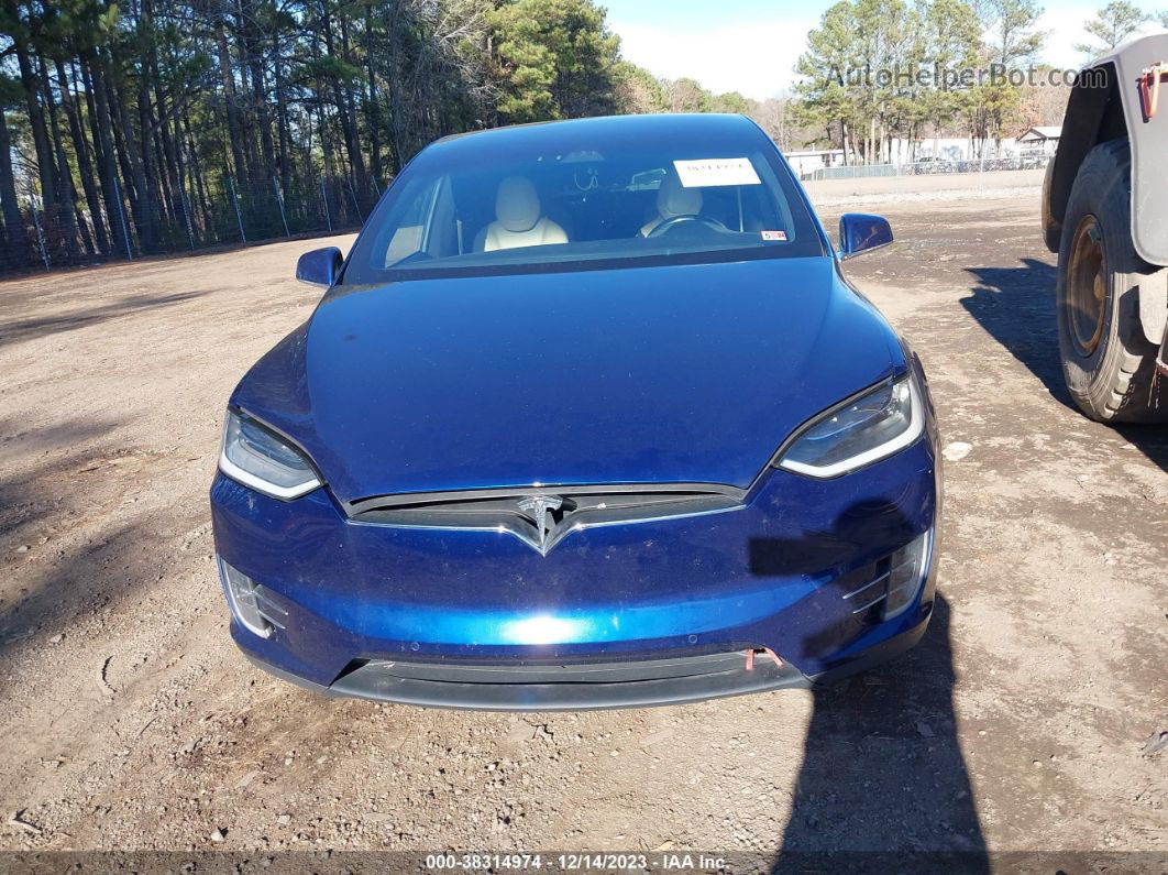 2016 Tesla Model X 75d/p100d/p90d Синий vin: 5YJXCBE40GF027935