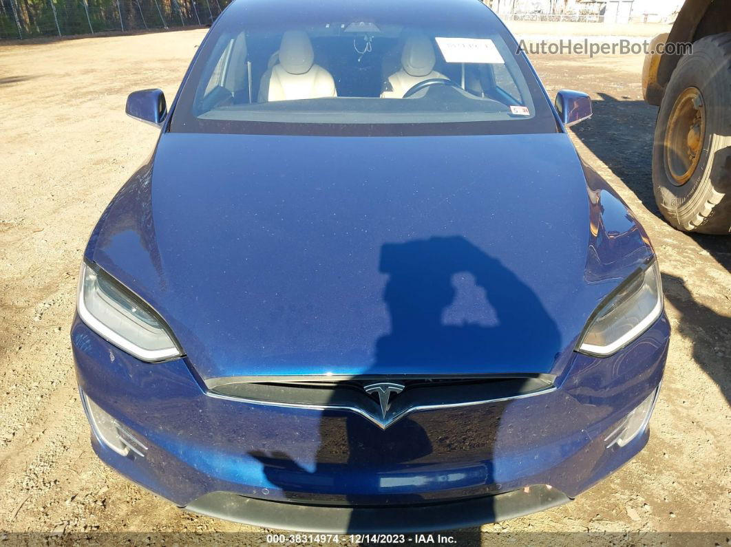 2016 Tesla Model X 75d/p100d/p90d Синий vin: 5YJXCBE40GF027935