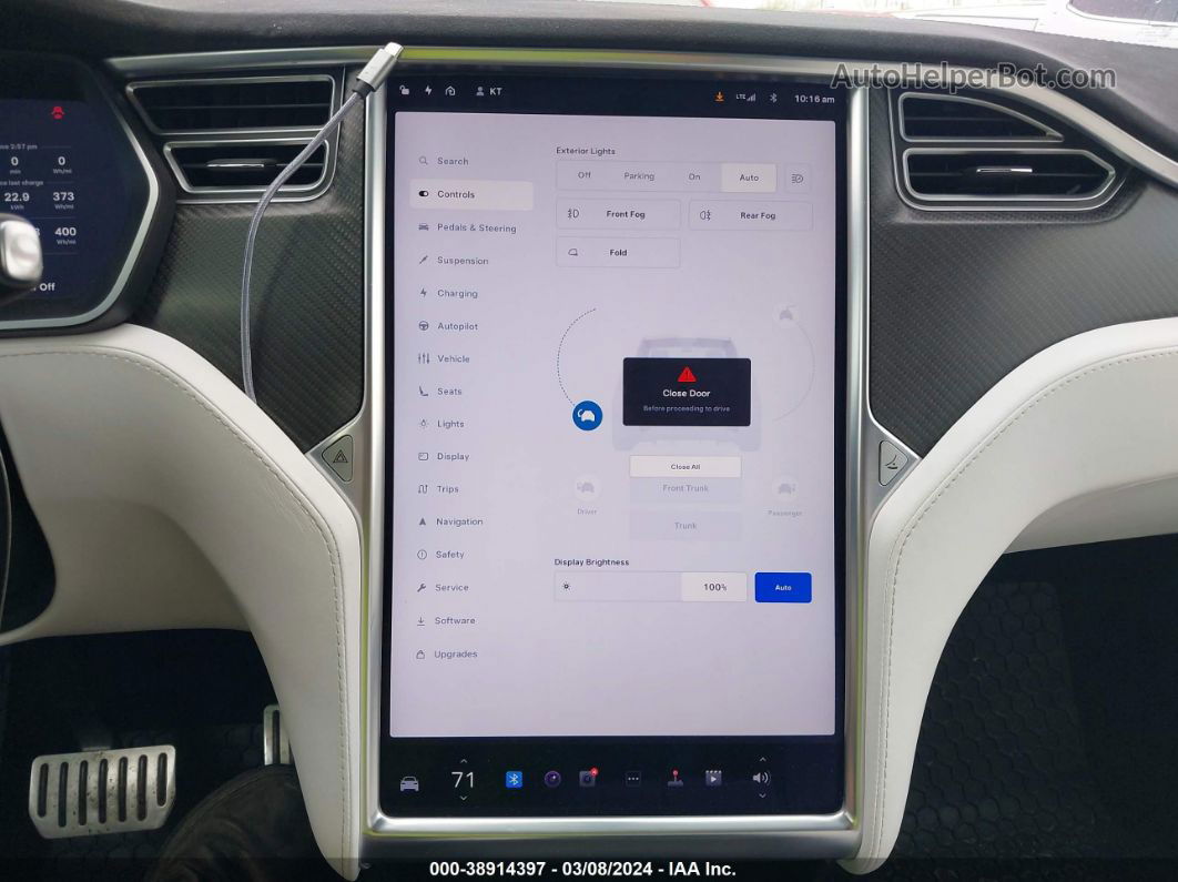 2016 Tesla Model X 75d/p100d/p90d Белый vin: 5YJXCBE41GF028222