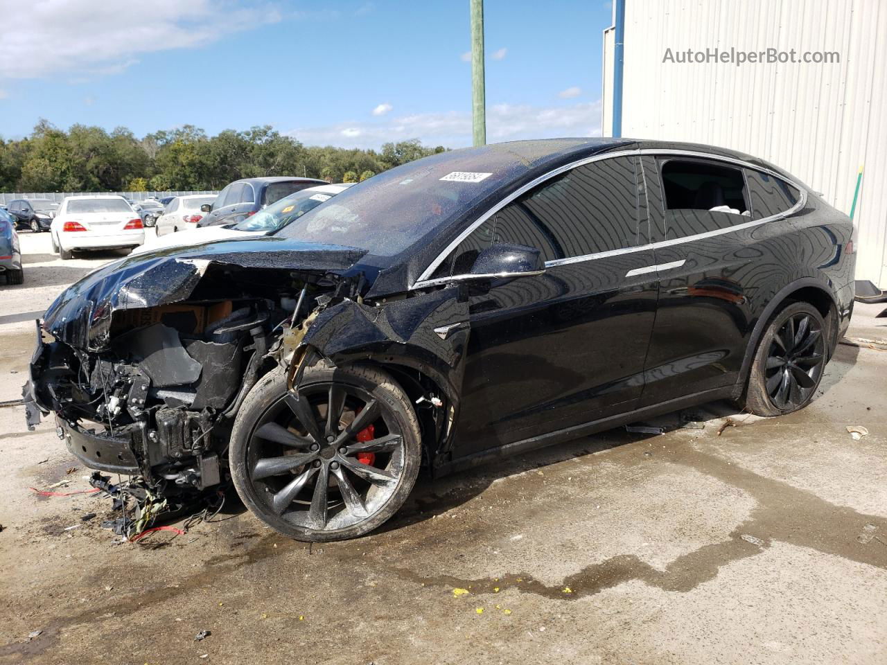 2020 Tesla Model X  Black vin: 5YJXCBE41LF246235