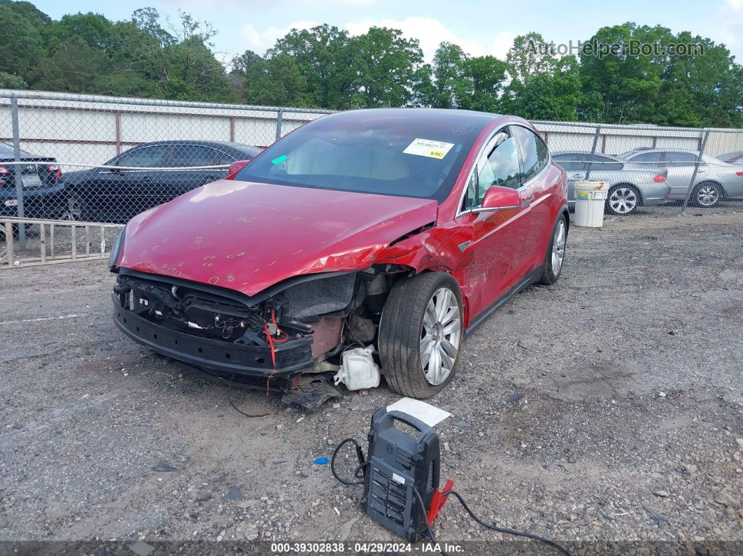 2016 Tesla Model X 75d/p100d/p90d Red vin: 5YJXCBE42GF011901