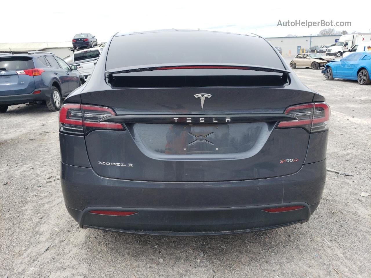 2016 Tesla Model X  Charcoal vin: 5YJXCBE42GF027094