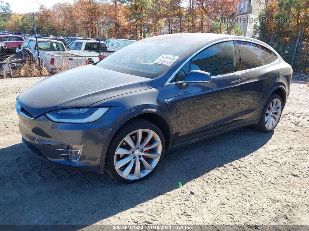 2016 Tesla Model X 75d/p100d/p90d Gray vin: 5YJXCBE43GFS00850