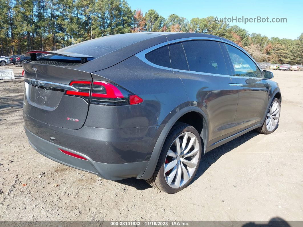 2016 Tesla Model X 75d/p100d/p90d Gray vin: 5YJXCBE43GFS00850