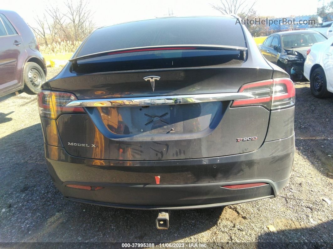 2016 Tesla Model X 75d/p100d/p90d Gray vin: 5YJXCBE44GF001385