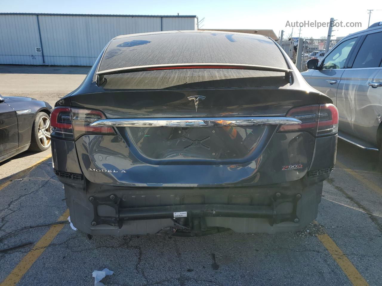 2016 Tesla Model X  Серый vin: 5YJXCBE44GF003220