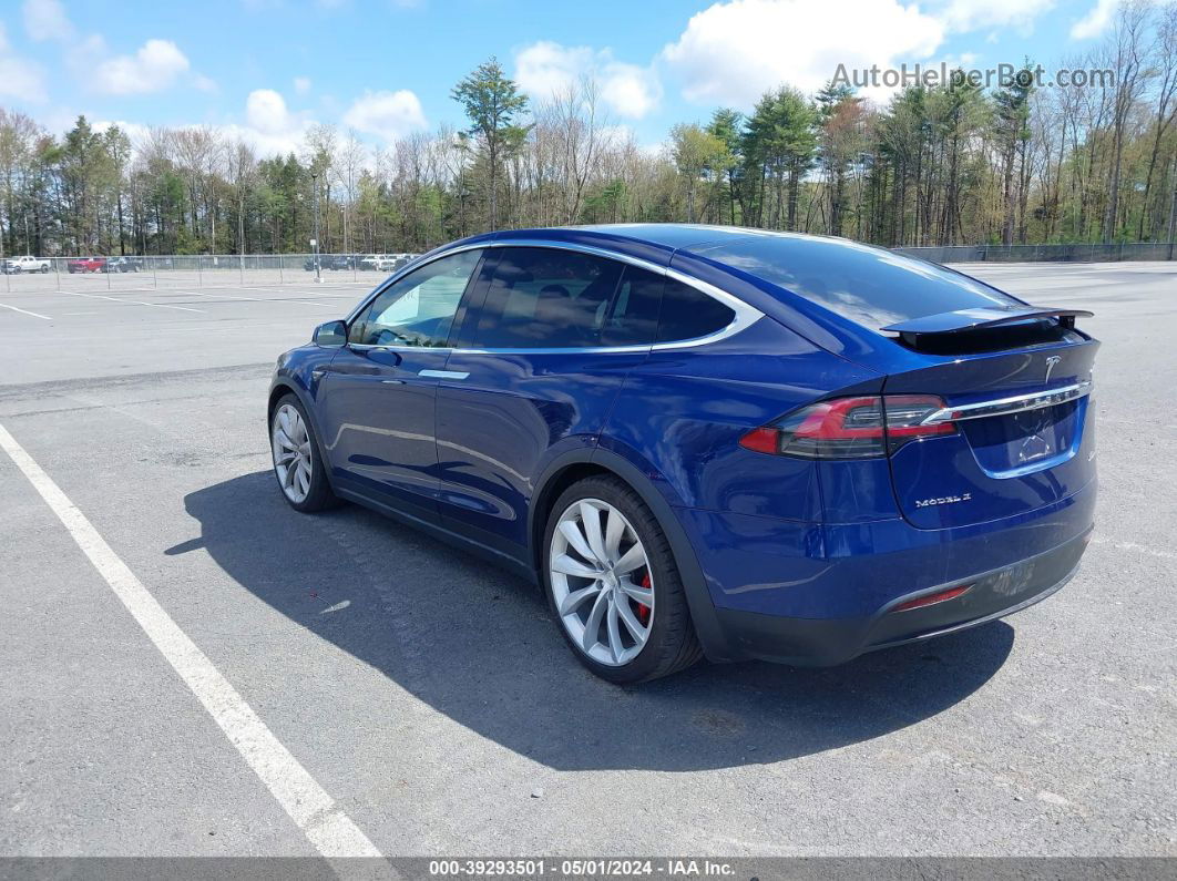 2016 Tesla Model X 75d/p100d/p90d Синий vin: 5YJXCBE44GF016260