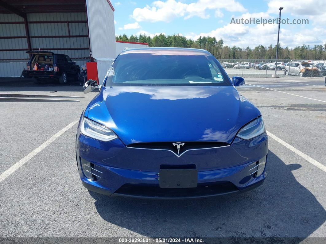 2016 Tesla Model X 75d/p100d/p90d Синий vin: 5YJXCBE44GF016260