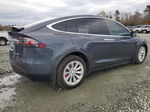 2020 Tesla Model X  Blue vin: 5YJXCBE45LF239496