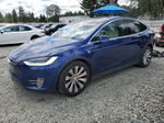 2020 Tesla Model X  Blue vin: 5YJXCBE45LF244391