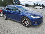 2020 Tesla Model X  Blue vin: 5YJXCBE45LF244391