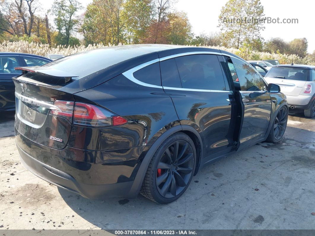 2016 Tesla Model X 75d/p100d/p90d Black vin: 5YJXCBE47GF022800