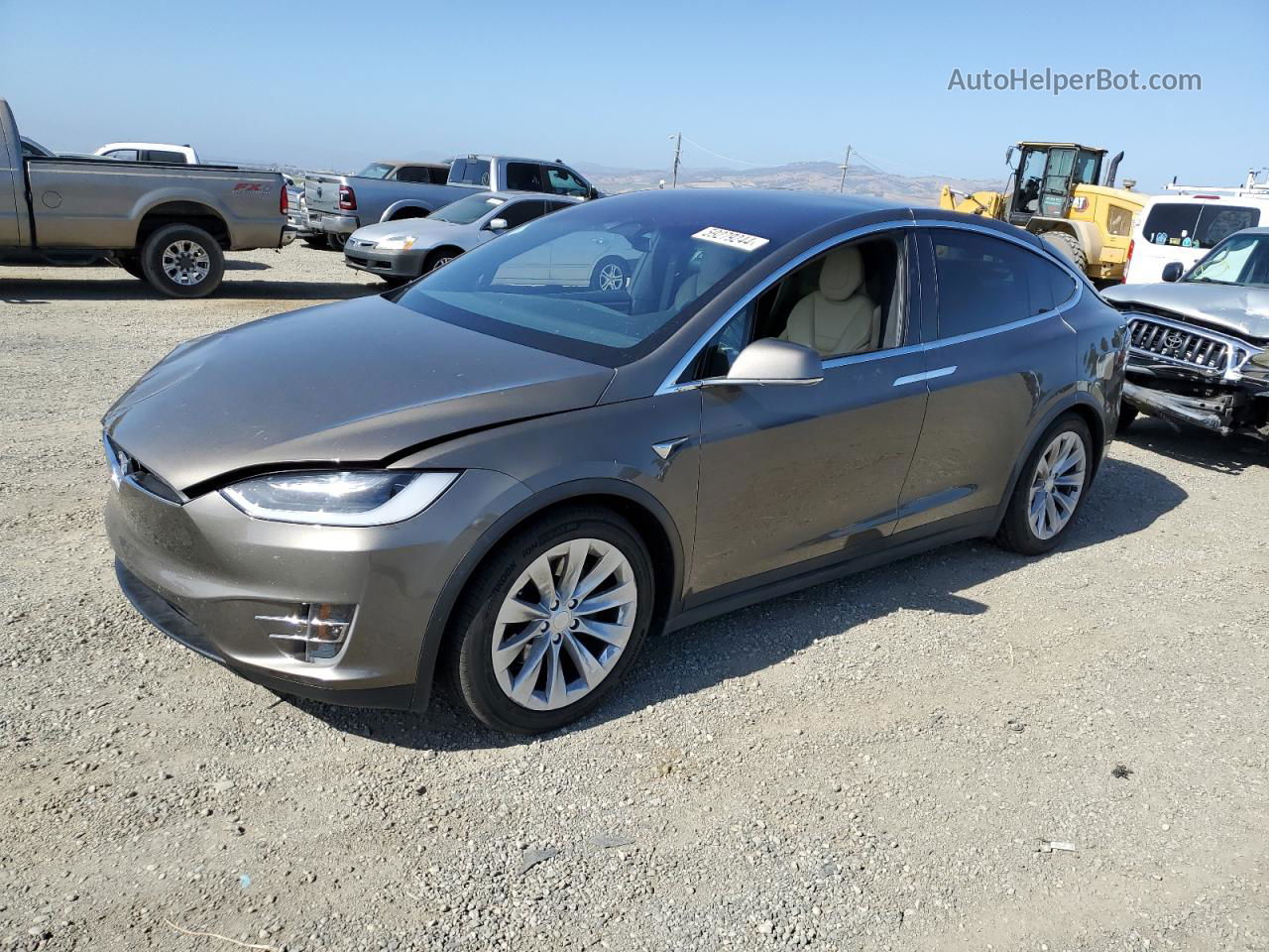 2016 Tesla Model X  Brown vin: 5YJXCDE20GF026004