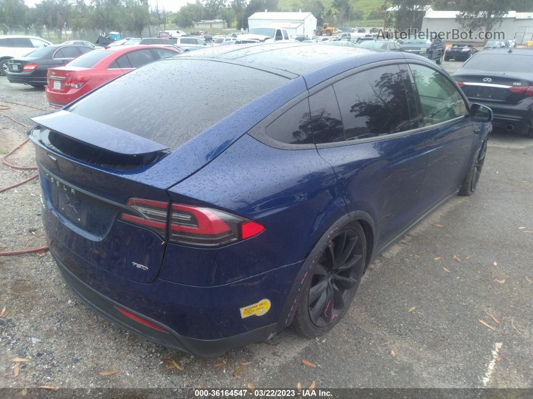 2016 Tesla Model X 75d Blue vin: 5YJXCDE20GF030960