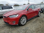 2016 Tesla Model X  Red vin: 5YJXCDE21GF026156