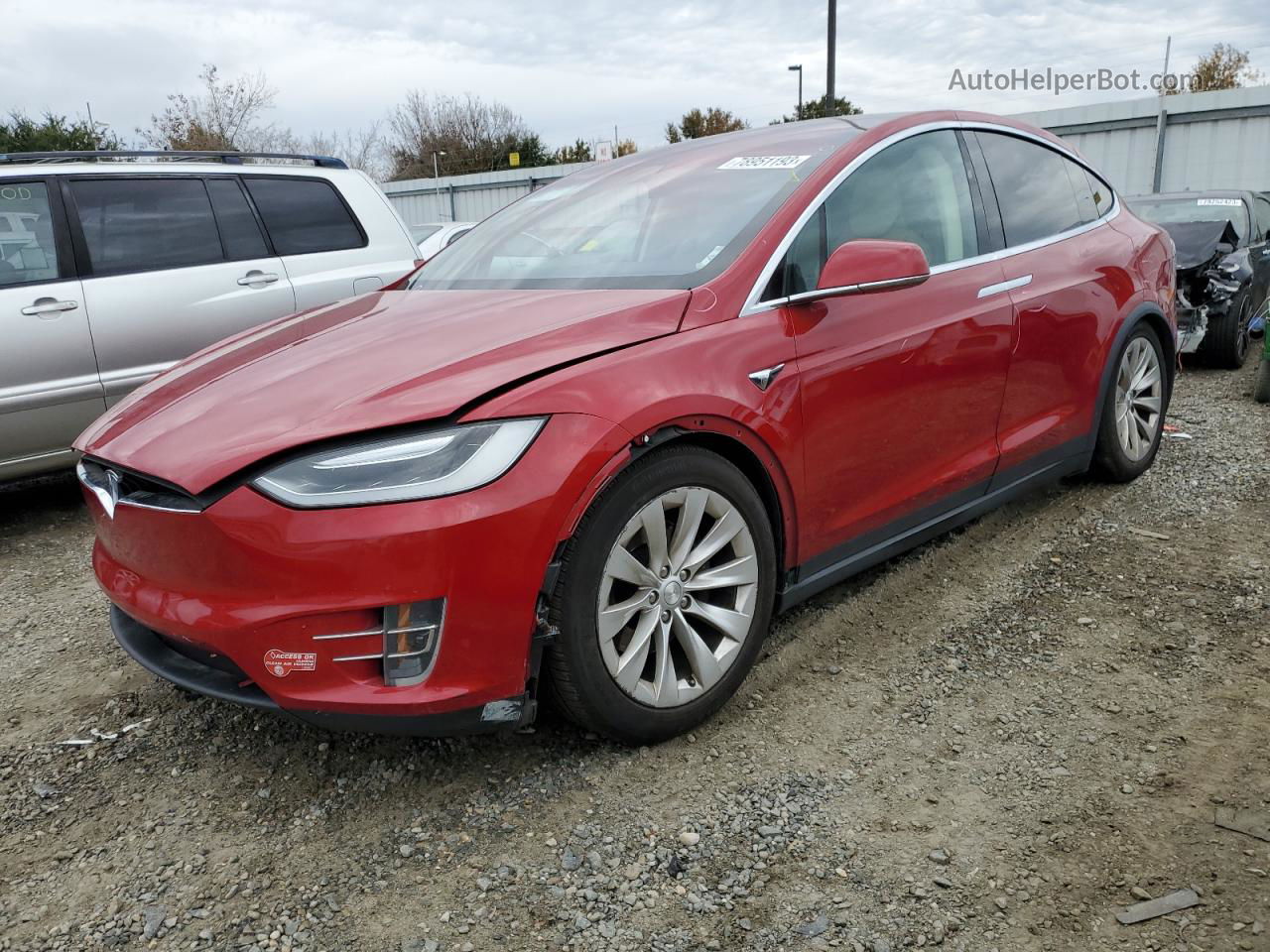 2016 Tesla Model X  Red vin: 5YJXCDE21GF026156