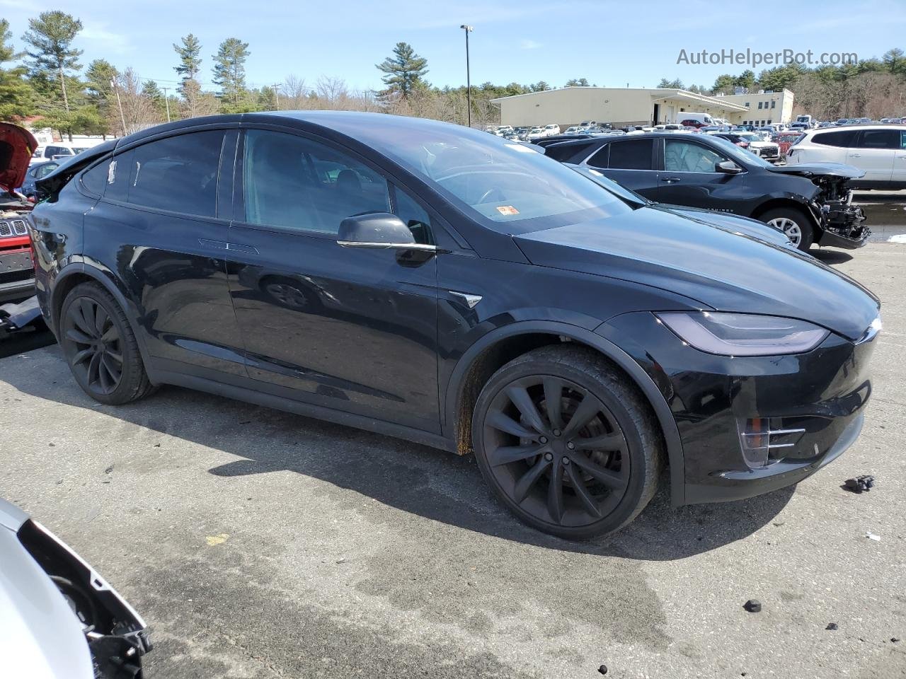 2020 Tesla Model X  Черный vin: 5YJXCDE21LF306153