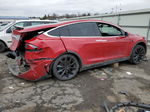 2020 Tesla Model X  Red vin: 5YJXCDE22LF250580