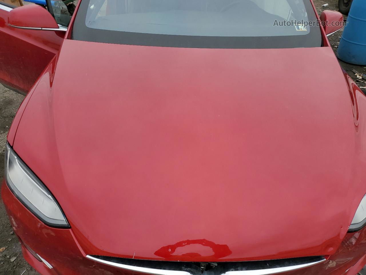 2020 Tesla Model X  Red vin: 5YJXCDE22LF250580