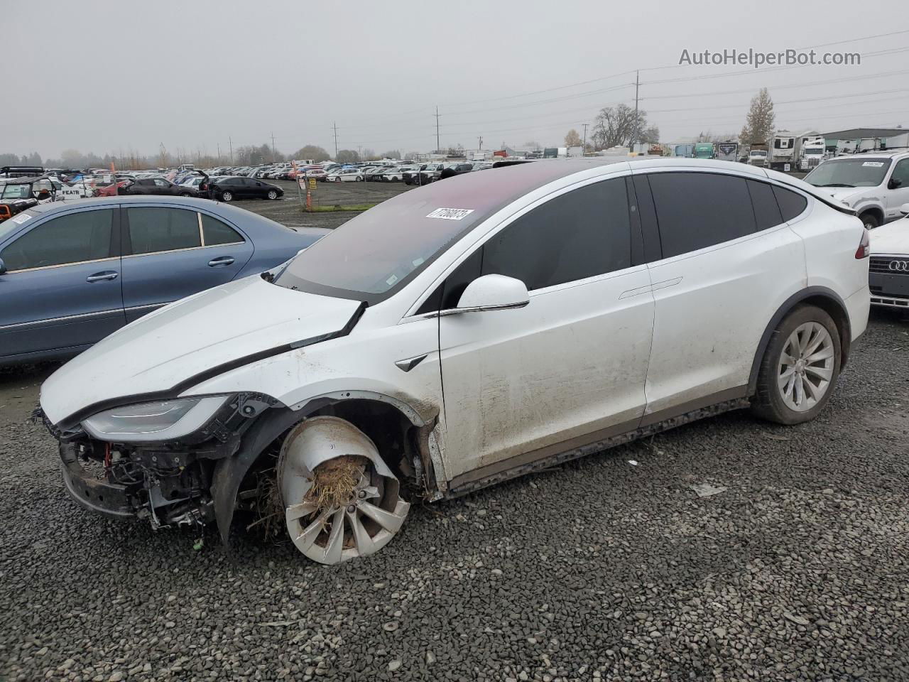 2020 Tesla Model X  Белый vin: 5YJXCDE22LF261367