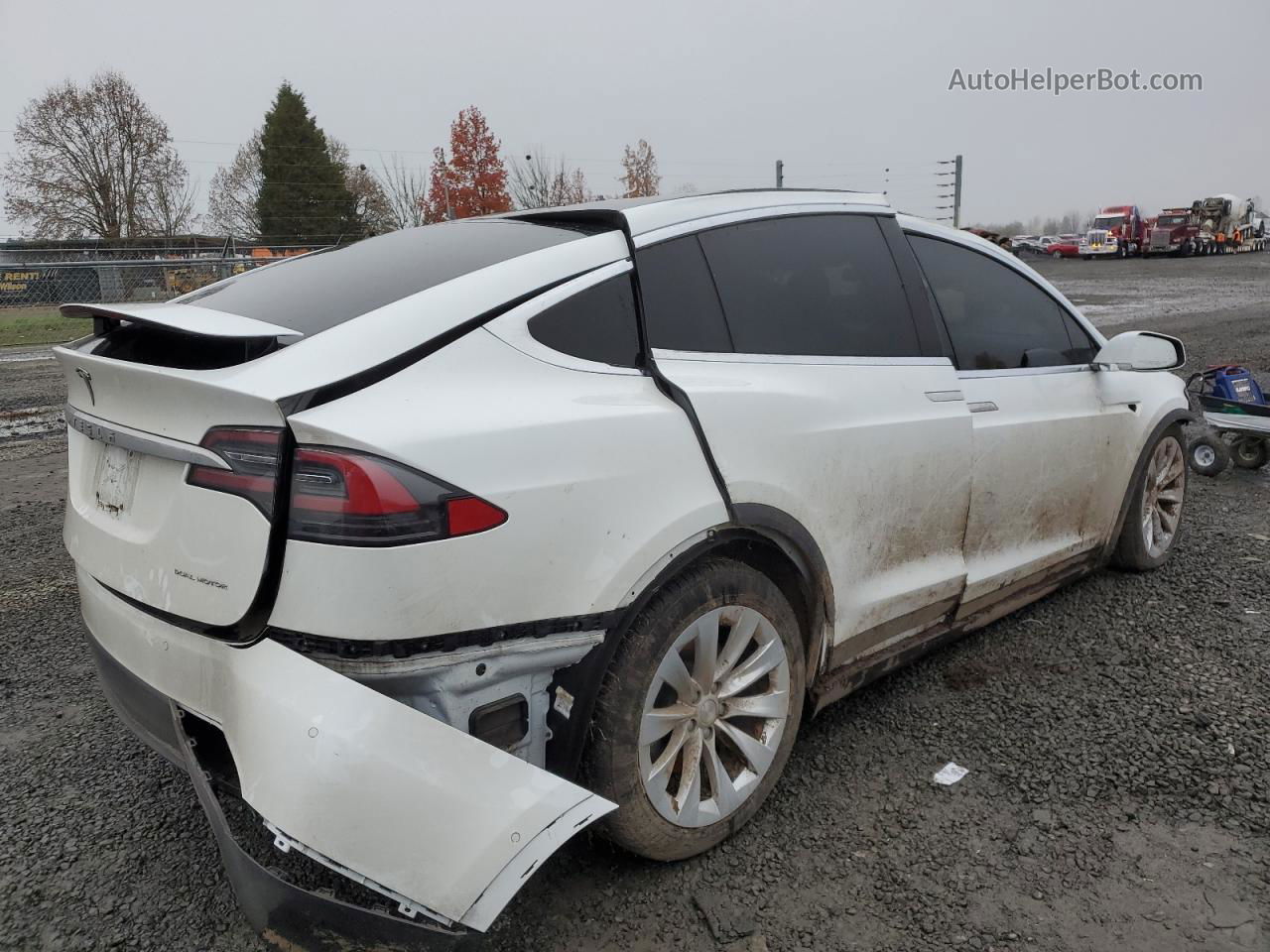 2020 Tesla Model X  Белый vin: 5YJXCDE22LF261367