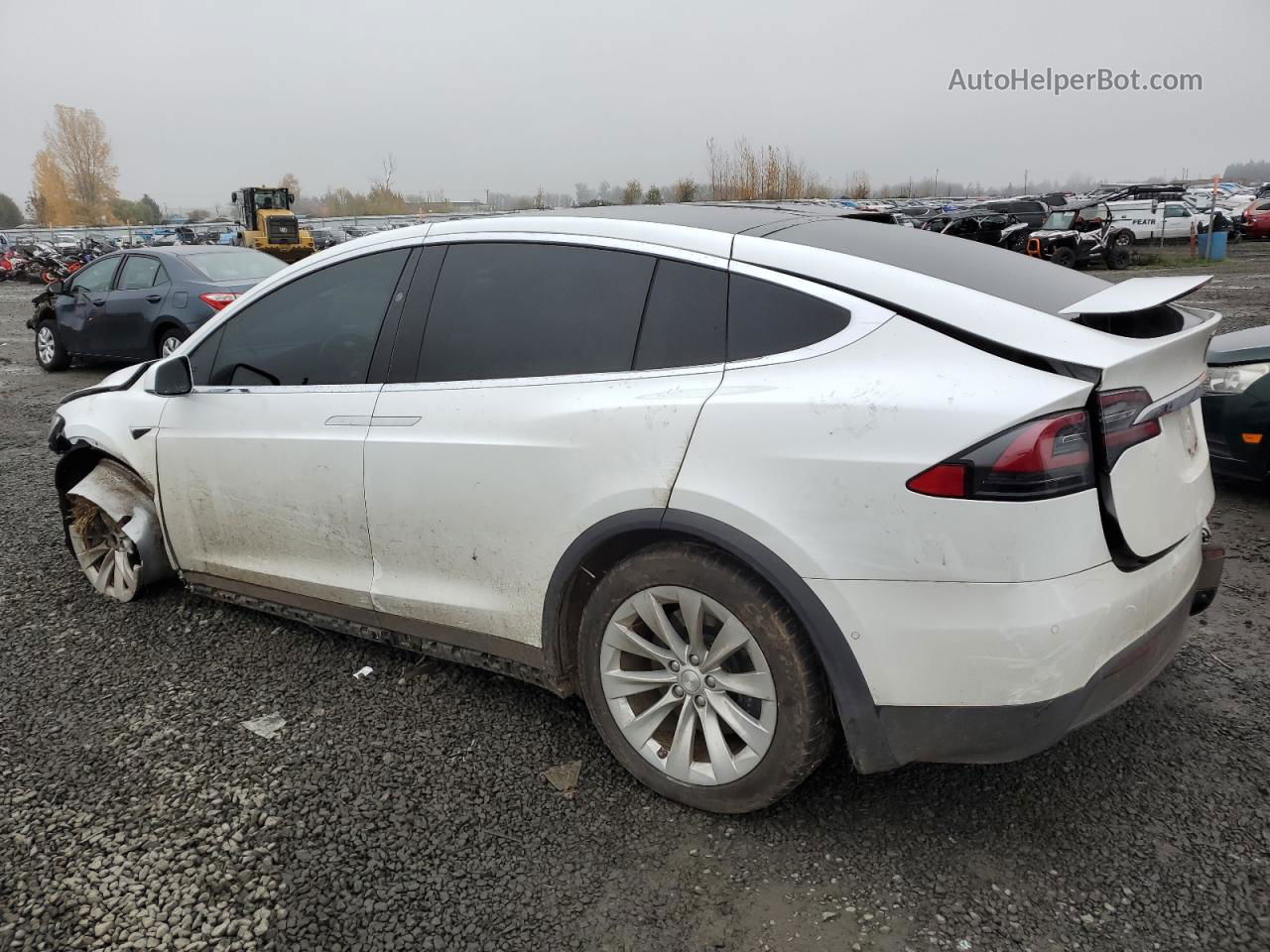 2020 Tesla Model X  White vin: 5YJXCDE22LF261367