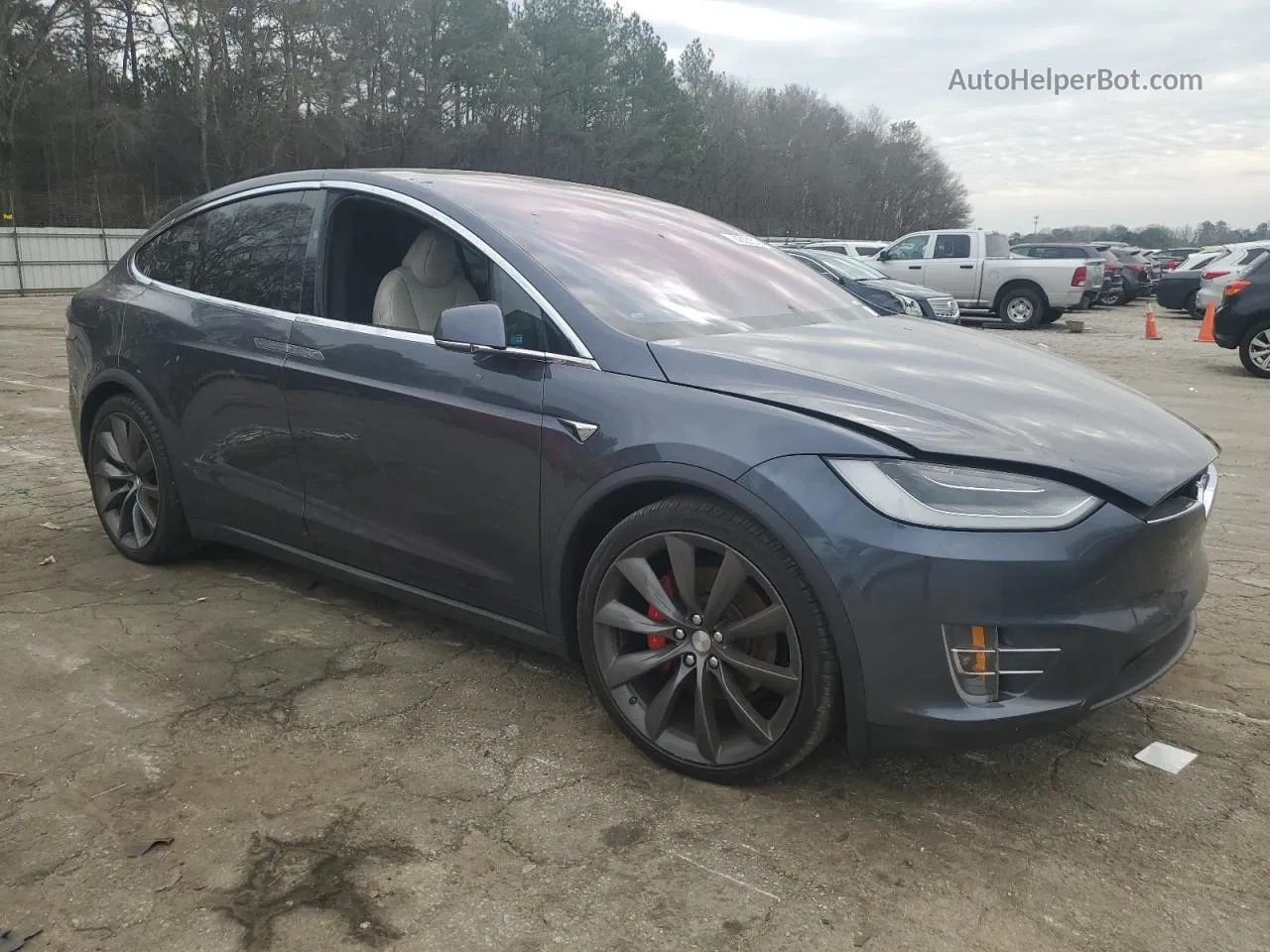 2020 Tesla Model X  Угольный vin: 5YJXCDE22LF286124