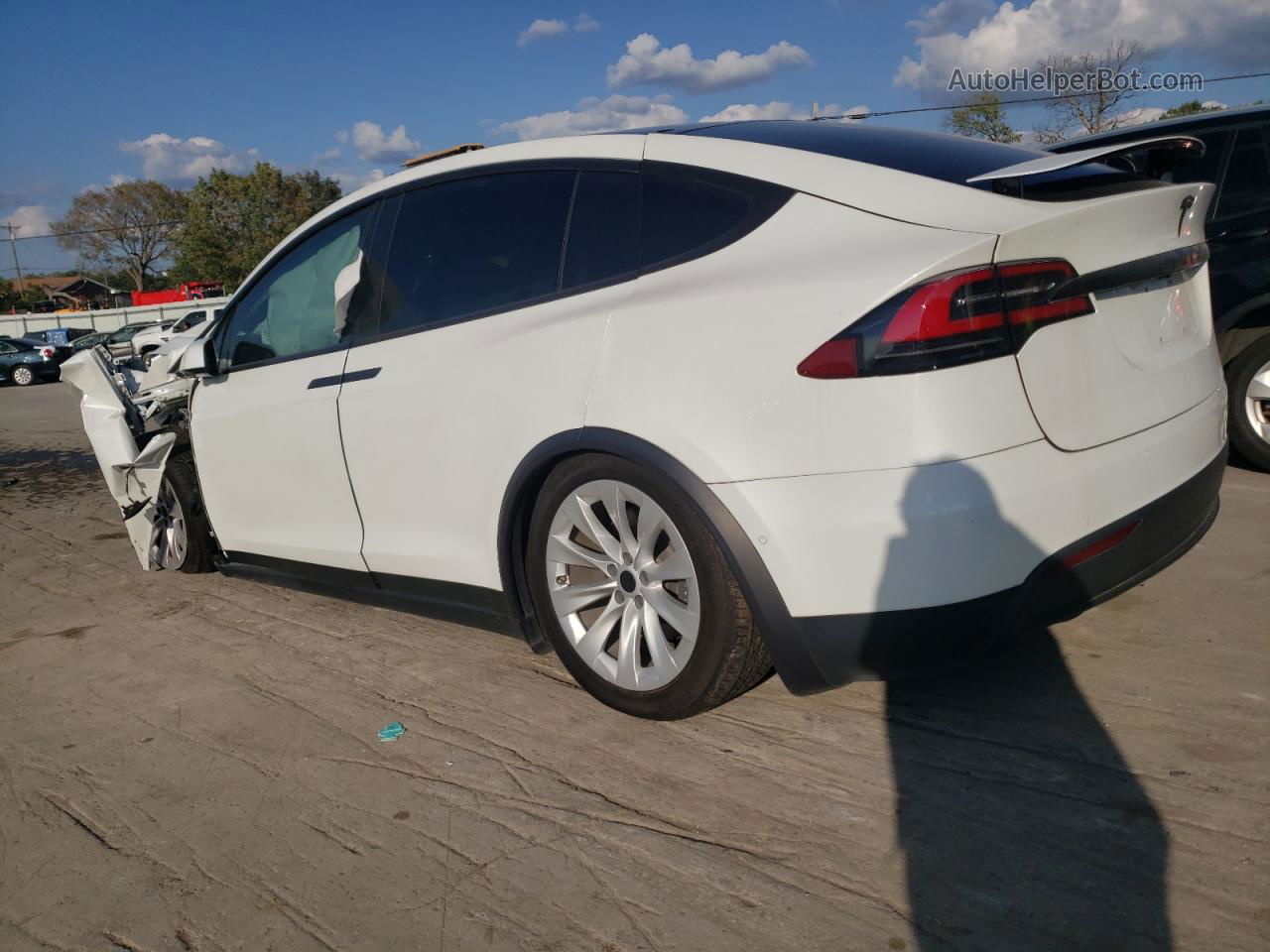 2020 Tesla Model X  White vin: 5YJXCDE23LF232007