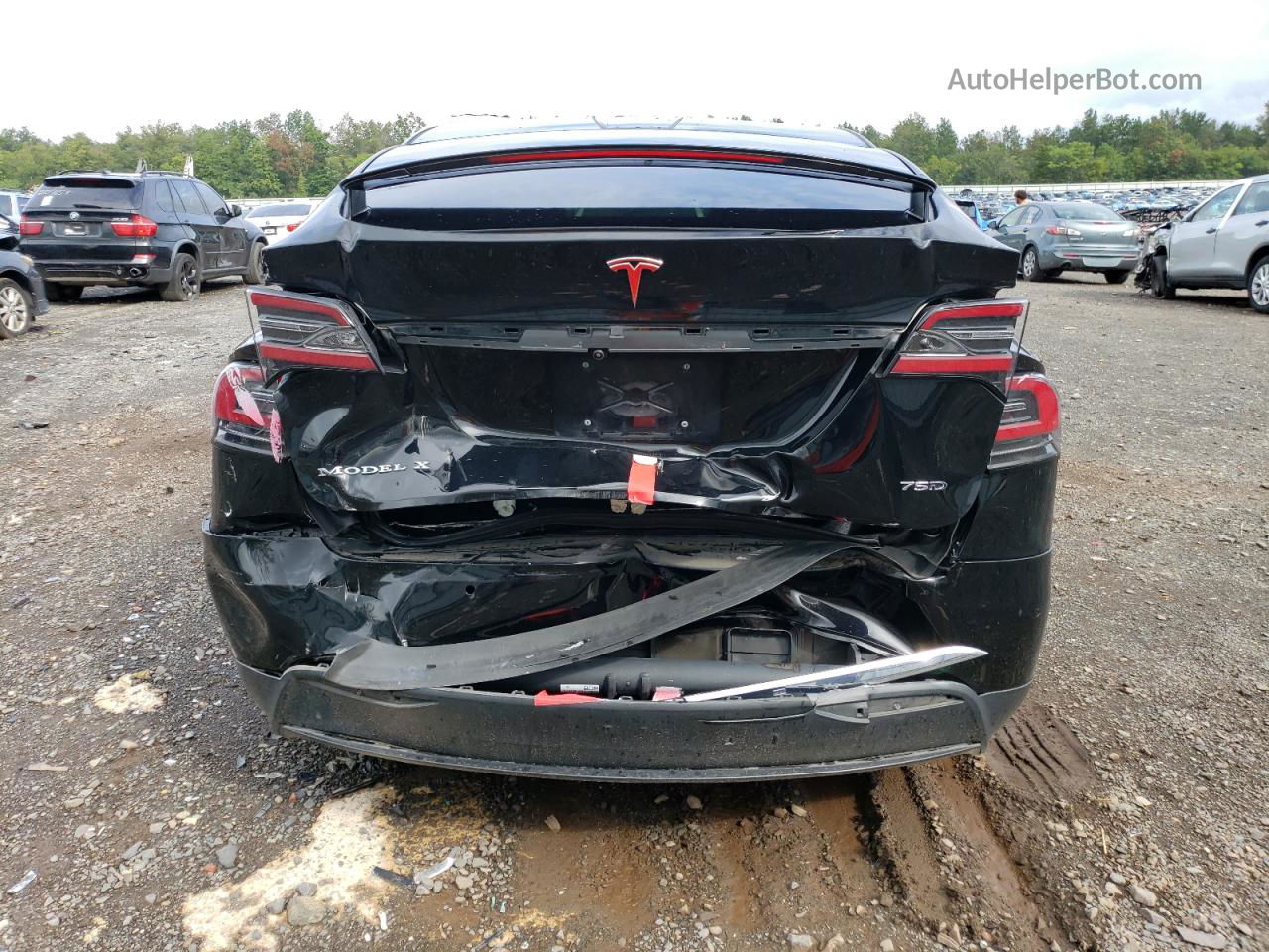 2018 Tesla Model X  Black vin: 5YJXCDE24JF135959