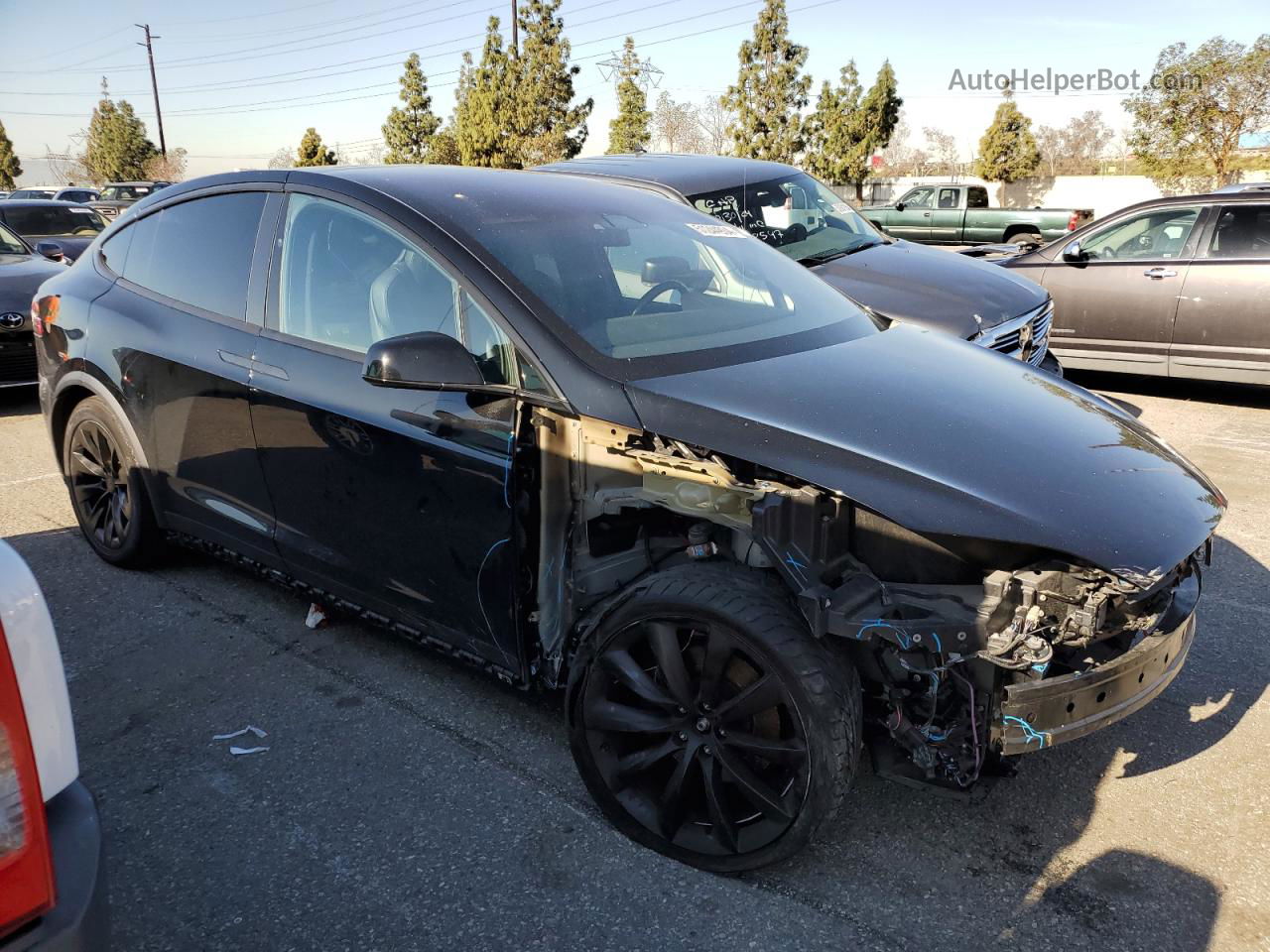 2019 Tesla Model X  Black vin: 5YJXCDE24KF147143