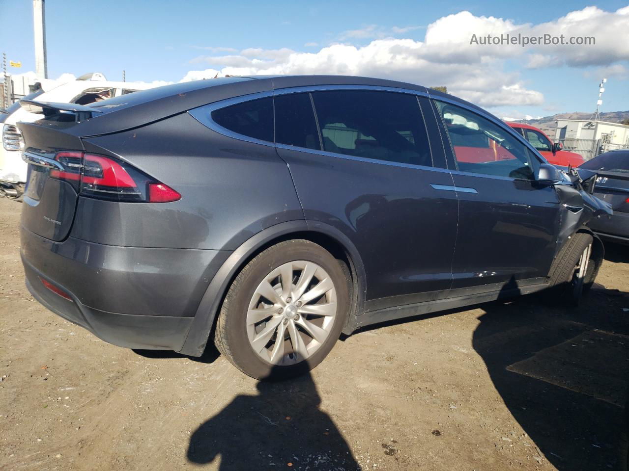 2019 Tesla Model X  Gray vin: 5YJXCDE27KF180251