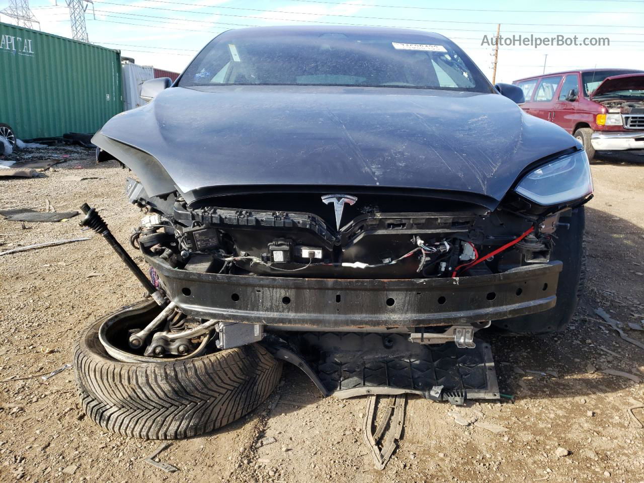 2019 Tesla Model X  Gray vin: 5YJXCDE27KF210316