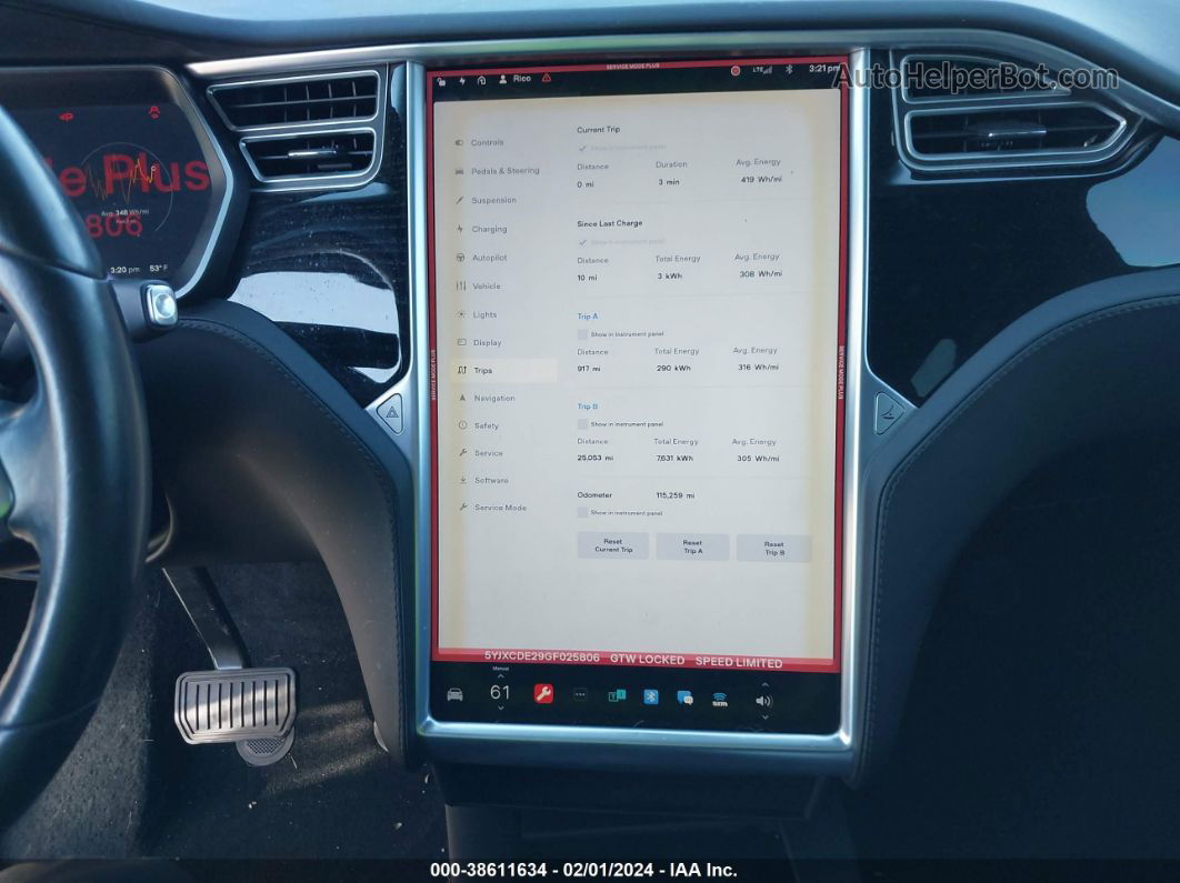 2016 Tesla Model X 60d/70d/75d/90d Черный vin: 5YJXCDE29GF025806