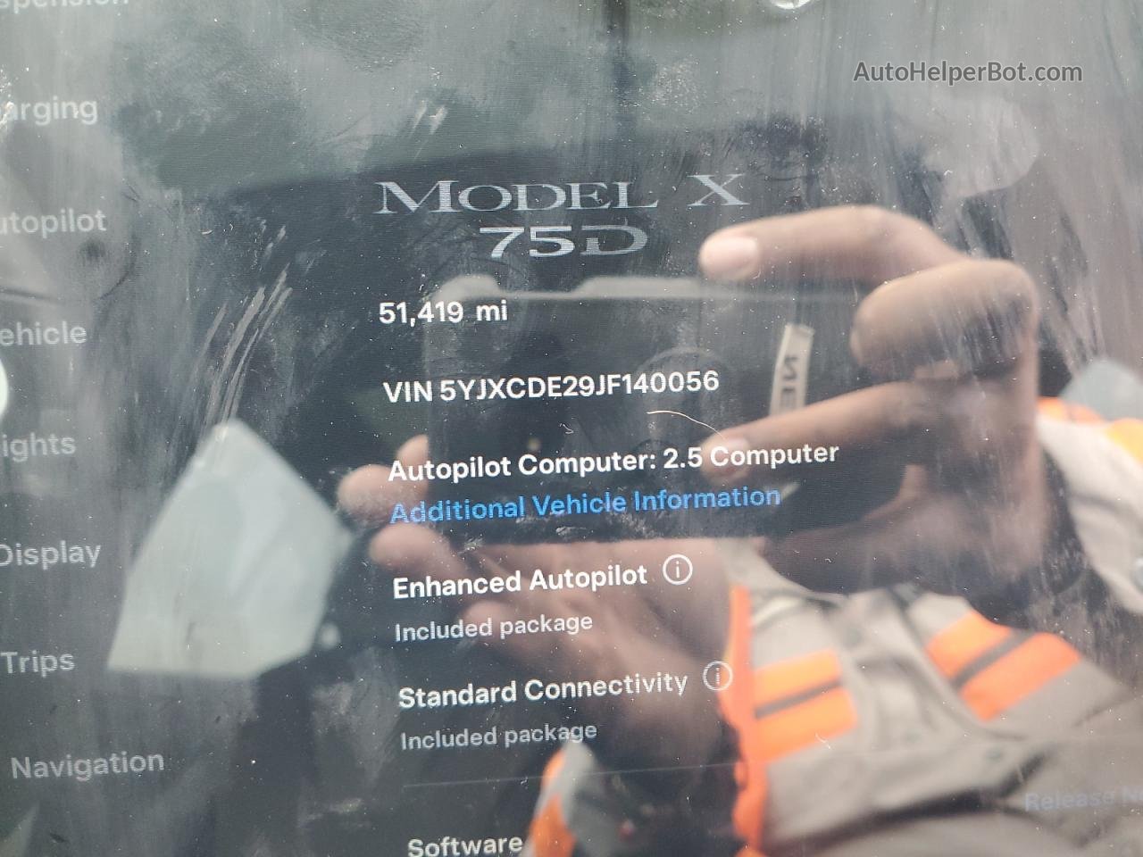 2018 Tesla Model X  Blue vin: 5YJXCDE29JF140056