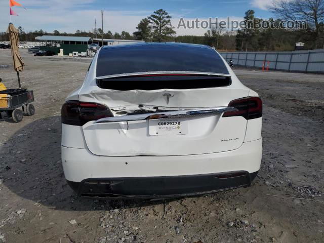 2020 Tesla Model X  White vin: 5YJXCDE29LF280126