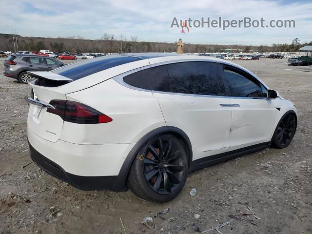 2020 Tesla Model X  White vin: 5YJXCDE29LF280126