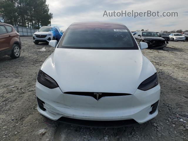 2020 Tesla Model X  White vin: 5YJXCDE29LF280126