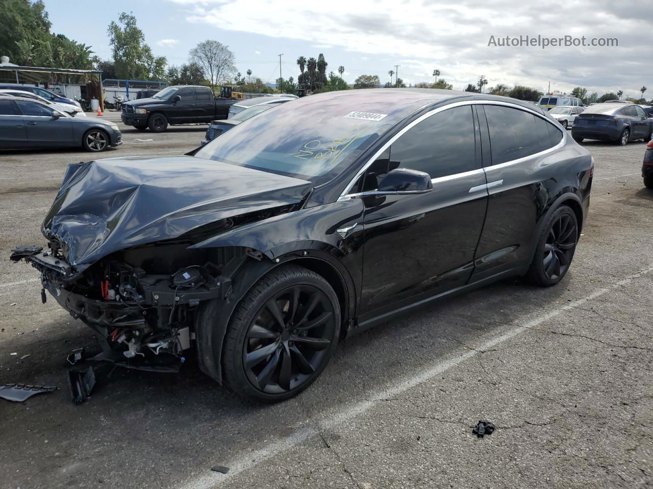 2020 Tesla Model X  Black vin: 5YJXCDE2XLF305230