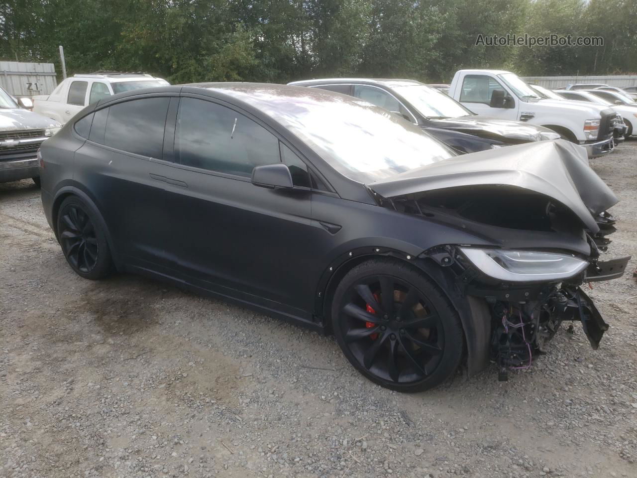 2020 Tesla Model X  Black vin: 5YJXCDE41LF237143