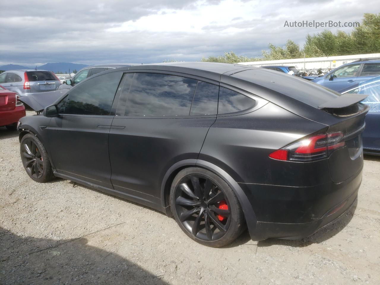 2020 Tesla Model X  Black vin: 5YJXCDE41LF237143
