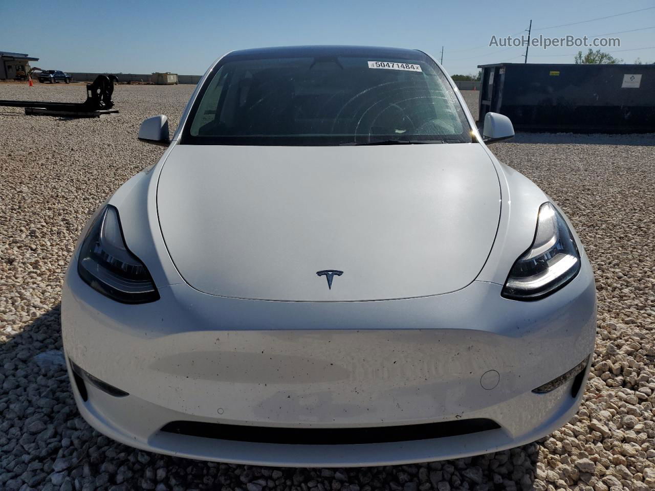 2021 Tesla Model Y  White vin: 5YJYGAED1MF142722